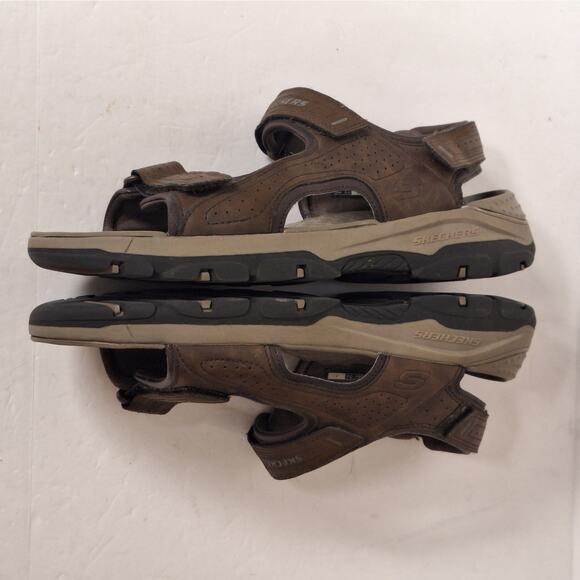 Skechers Mens Tresmen Garo Sandals 9 Open Toe‎ Water Sport Outdoor Hiking Brown - Picture 7 of 9